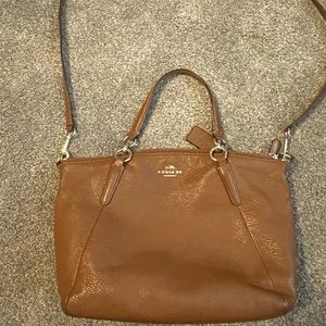 Brown Leather Coach Purse